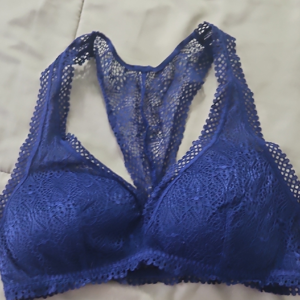 Victoria's Secret Deep Blue Lace Bralette